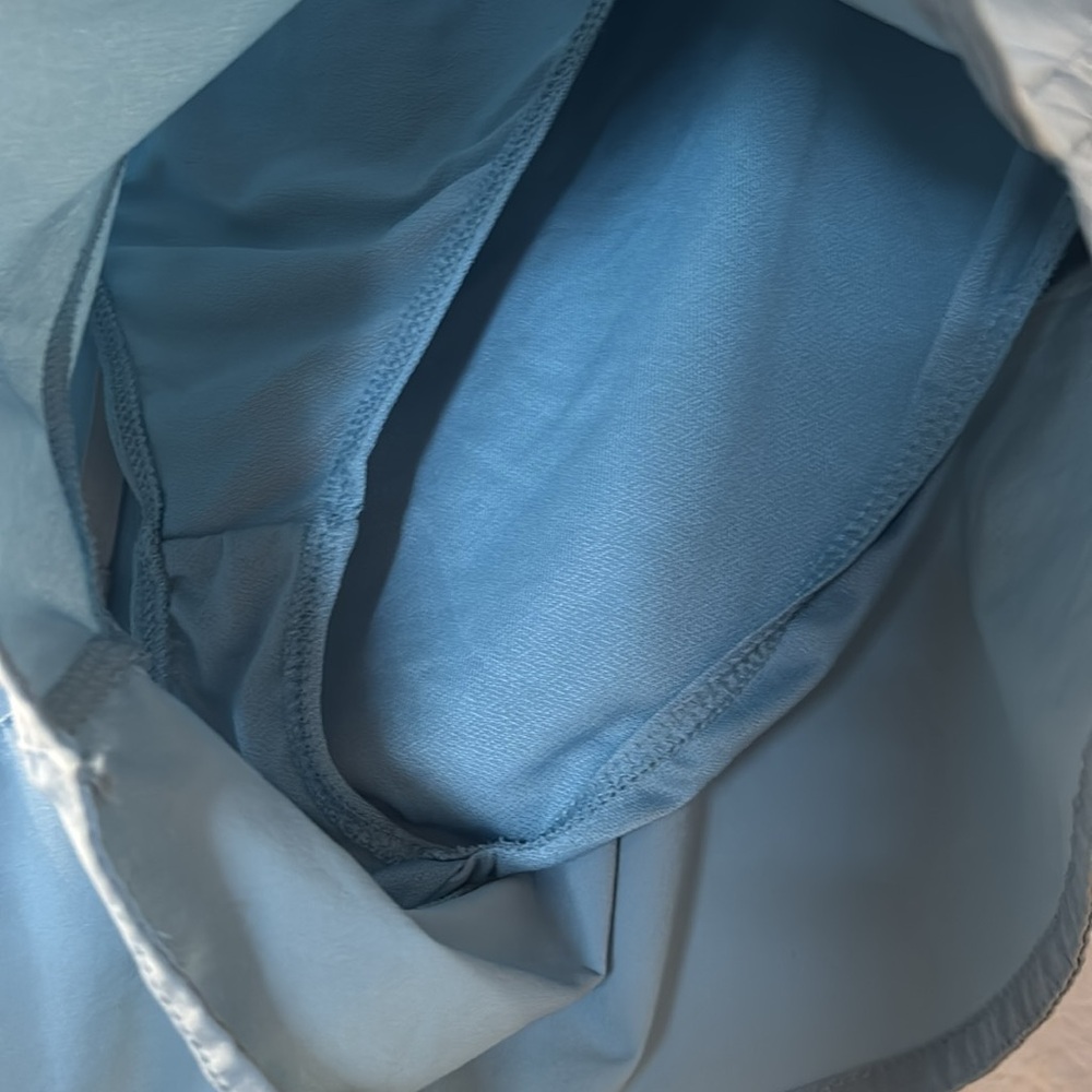 Nike Women's Pale Blue Athletic Shorts with Built-In Liner - Picture 3 of 9